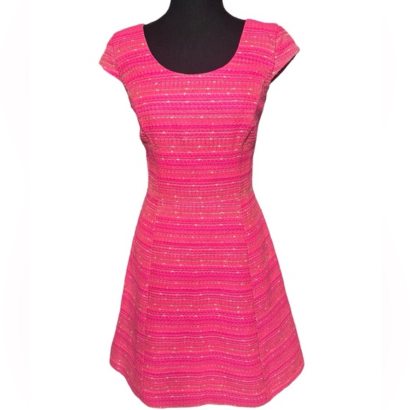 Lilly Pulitzer pink and gold dress size 2 - Picture 2 of 7